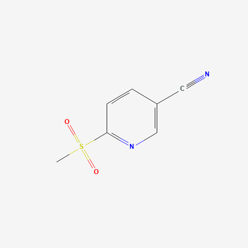 6-(Methylsulfonyl)nicotinonitrile (CAS: 66154-68-5) - Chemical Structure and Molecular Formula 