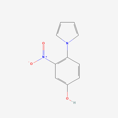 3-Nitro-4-(1H-pyrrol-1-yl)benzenol (CAS: 251649-40-8) - Chemical Structure and Molecular Formula 