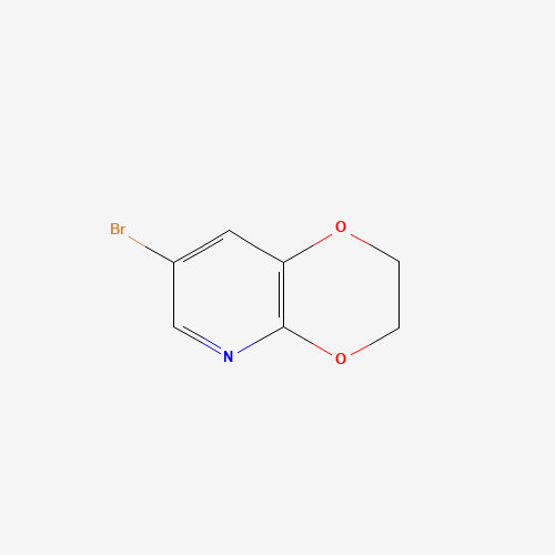 7-Bromo-2,3-dihydro-[1,4]dioxino[2,3-b]pyridine (CAS: 95897-49-7) - Chemical Structure and Molecular Formula 