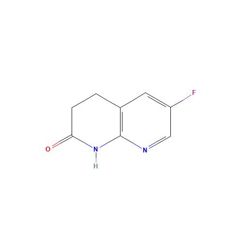6-Fluoro-3,4-dihydro-1,8-naphthyridin-2(1H)-one (CAS: 1222533-77-8) - Chemical Structure and Molecular Formula 