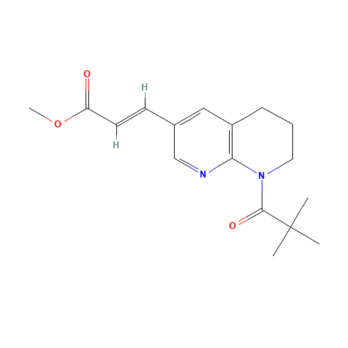 (E)-Methyl 3-(8-pivaloyl-5,6,7,8-tetrahydro-1,8-naphthyridin-3-yl)acrylate (CAS: 1222533-81-4) - Related Chemical Product