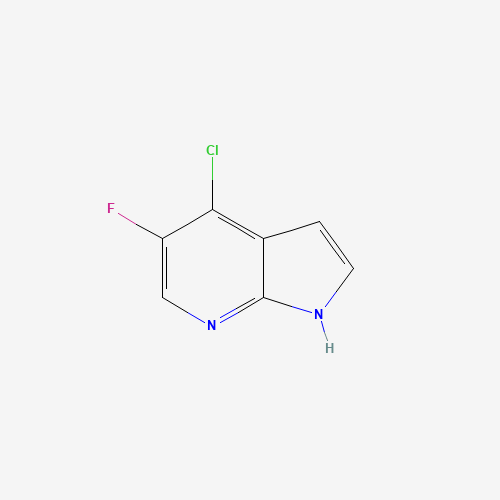 4-Chloro-5-fluoro-1H-pyrrolo[2,3-b]pyridine (CAS: 882033-66-1) - Chemical Structure and Molecular Formula 