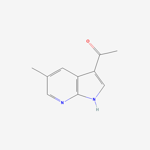1-(5-Methyl-1H-pyrrolo[2,3-b]pyridin-3-yl)ethanone (CAS: 1222533-85-8) - Chemical Structure and Molecular Formula 