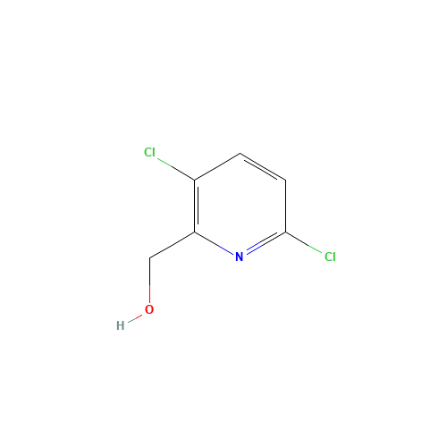 3,6-Dichloropyridine-2-methanol (CAS: 58804-10-7) - Chemical Structure and Molecular Formula 