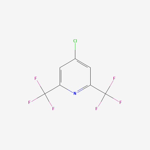 4-Chloro-2,6-bis(trifluoromethyl)pyridine (CAS: 81269-96-7) - Chemical Structure and Molecular Formula 