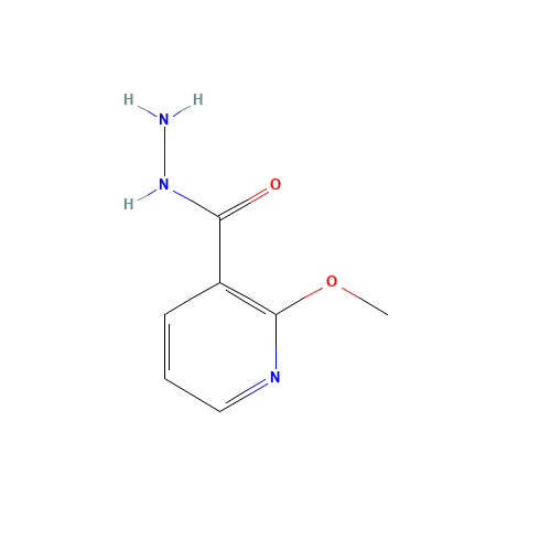 2-Methoxynicotinohydrazide (CAS: 89853-72-5) - Chemical Structure and Molecular Formula 