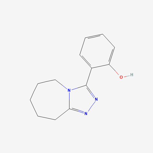 2-(6,7,8,9-Tetrahydro-5H-[1,2,4]triazolo[4,3-a]-azepin-3-yl)benzenol (CAS: 108877-44-7) - Chemical Structure and Molecular Formula 