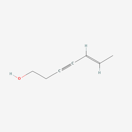 (5E)-Hept-5-en-3-yn-1-ol (CAS: 103197-98-4) - Chemical Structure and Molecular Formula 