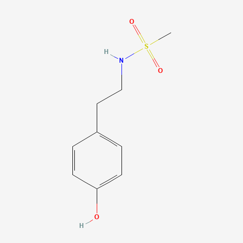 N-[2-(4-Hydroxyphenyl)ethyl]methanesulfonamide (CAS: 883107-35-5) - Chemical Structure and Molecular Formula 