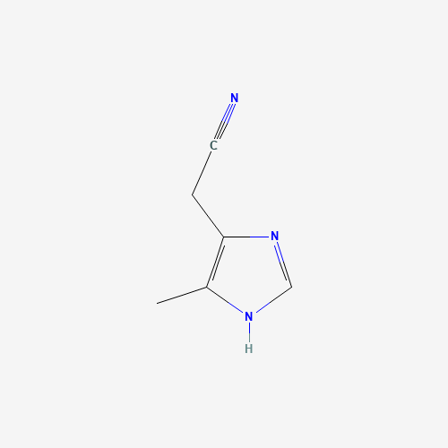 2-(5-Methyl-1H-imidazol-4-yl)acetonitrile (CAS: 51667-66-4) - Chemical Structure and Molecular Formula 