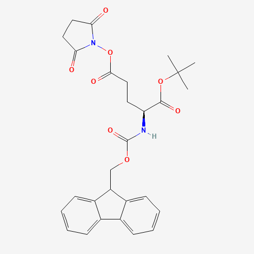 N-Alpha-Fmoc-L-glutamic acid gamma-succinimide ester alpha-tert-butyl ester (CAS: 200616-38-2) - Chemical Structure and Molecular Formula 