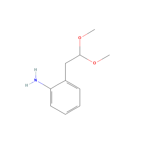 2-(2,2-Dimethoxyethyl)aniline (CAS: 150760-45-5) - Chemical Structure and Molecular Formula 