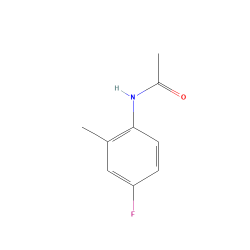 N-(4-Fluoro-2-methylphenyl)acetamide (CAS: 326-65-8) - Chemical Structure and Molecular Formula 