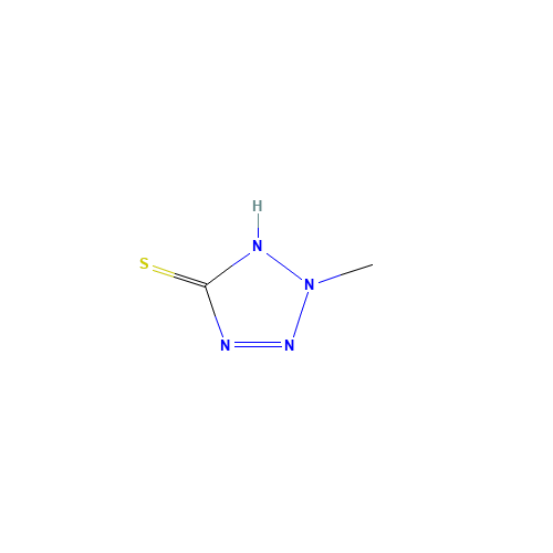 2-Methyl-2H-1,2,3,4-tetrazole-5-thiol (CAS: 42150-25-4) - Chemical Structure and Molecular Formula 
