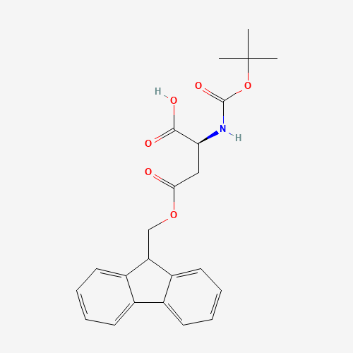 (2S)-2-{[(tert-Butoxy)carbonyl]amino}-4-(9H-fluoren-9-ylmethoxy)-4-oxobutanoic acid (CAS: 117014-32-1) - Related Chemical Product