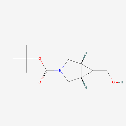 tert-Butyl (1R,5S,6R)-6-(hydroxymethyl)-3-azabicyclo[3.1.0]hexane-3-carboxylate (CAS: 419572-18-2) - Chemical Structure and Molecular Formula 