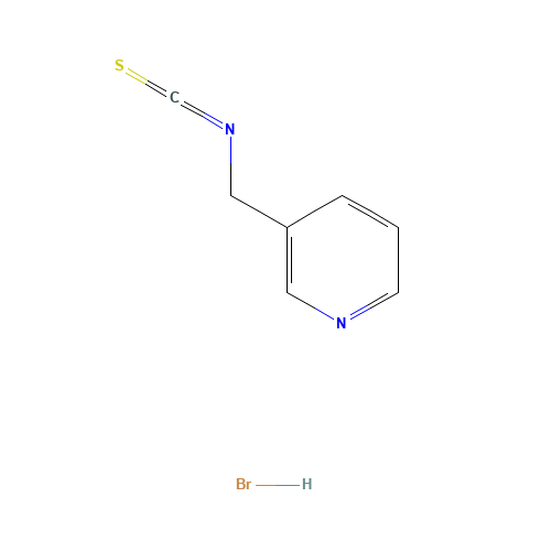 3-Picolyl isothiocyanate hydrobromide (CAS: 147342-57-2) - Chemical Structure and Molecular Formula 