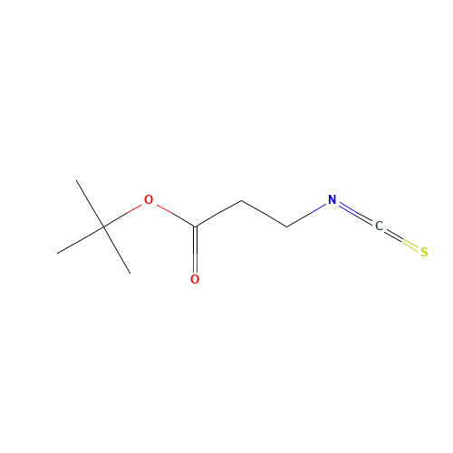 tert-Butyl 3-isothiocyanatopropionate (CAS: 172422-02-5) - Chemical Structure and Molecular Formula 