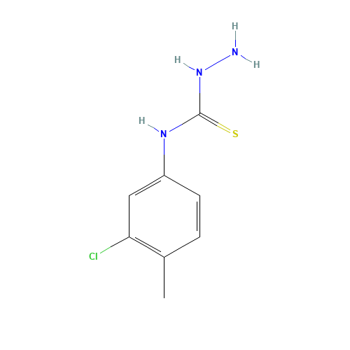 4-(3-Chloro-4-methylphenyl)-3-thiosemicarbazide (CAS: 78862-75-6) - Chemical Structure and Molecular Formula 