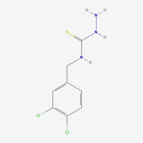 4-(3,4-Dichlorobenzyl)-3-thiosemicarbazide (CAS: 206559-55-9) - Chemical Structure and Molecular Formula 