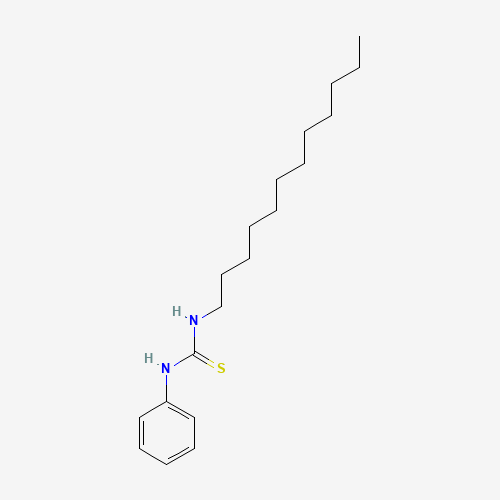 1-Dodecyl-3-phenyl-2-thiourea (CAS: 63980-78-9) - Chemical Structure and Molecular Formula 