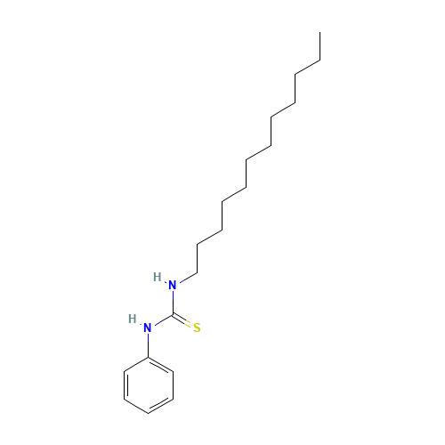 1-Dodecyl-3-phenyl-2-thiourea (CAS: 63980-78-9) - Chemical Structure and Molecular Formula 