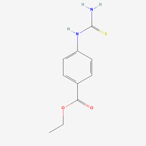 1-(4-Ethoxycarbonylphenyl)-2-thiourea (CAS: 23051-16-3) - Chemical Structure and Molecular Formula 