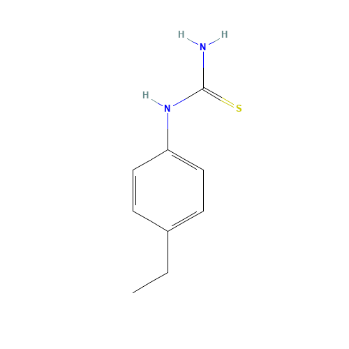 1-(4-Ethylphenyl)-2-thiourea (CAS: 22265-78-7) - Chemical Structure and Molecular Formula 