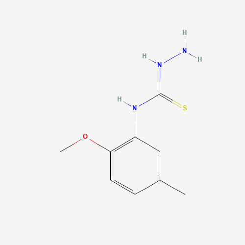 4-(2-Methoxy-5-methylphenyl)-3-thiosemicarbazide (CAS: 71058-34-9) - Chemical Structure and Molecular Formula 
