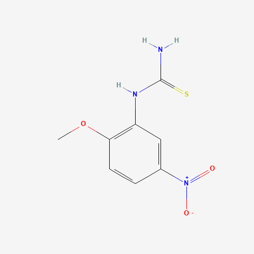 1-(2-Methoxy-5-nitrophenyl)-2-thiourea (CAS: 159753-14-7) - Chemical Structure and Molecular Formula 
