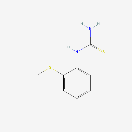 1-[2-(Methylthio)phenyl]-2-thiourea (CAS: 59084-10-5) - Chemical Structure and Molecular Formula 