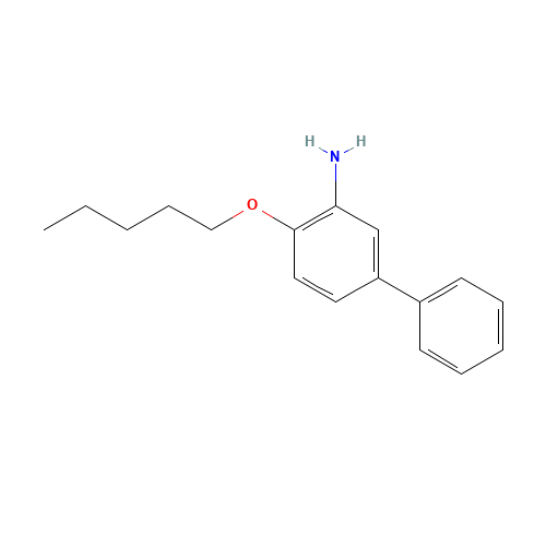 2-Pentyloxy-5-phenylaniline (CAS: 206761-83-3) - Chemical Structure and Molecular Formula 