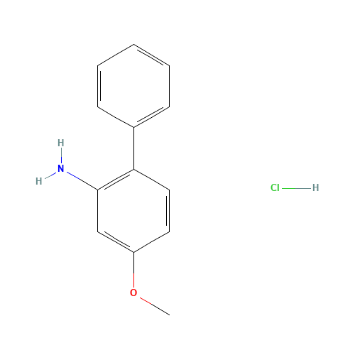 6-Phenyl-m-anisidine hydrochloride (CAS: 107624-16-8) - Chemical Structure and Molecular Formula 