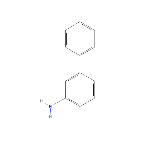 5-Phenyl-o-toluidine (CAS: 80938-67-6) - Chemical Structure and Molecular Formula 