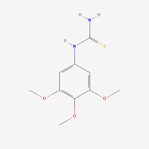1-(3,4,5-Trimethoxyphenyl)-2-thiourea (CAS: 59083-54-4) - Chemical Structure and Molecular Formula 
