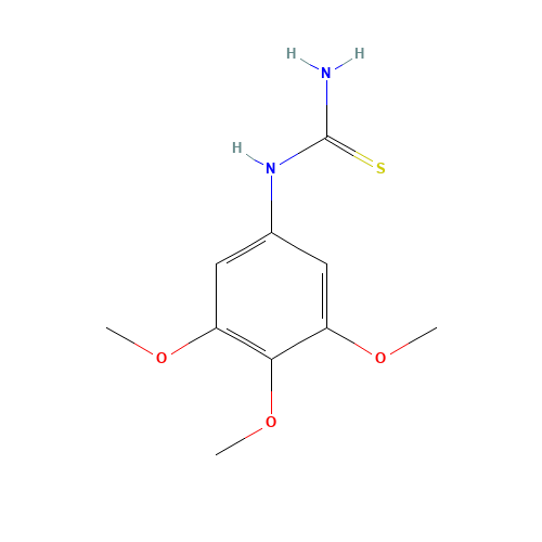 1-(3,4,5-Trimethoxyphenyl)-2-thiourea (CAS: 59083-54-4) - Chemical Structure and Molecular Formula 