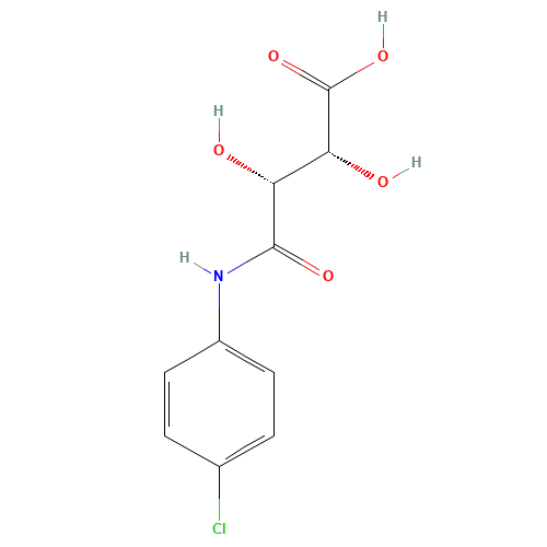 (+)-4'-Chlorotartranilic acid (CAS: 17447-35-7) - Chemical Structure and Molecular Formula 