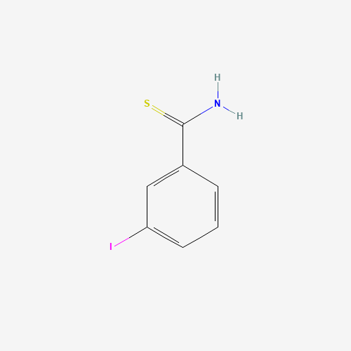 3-Iodothiobenzamide (CAS: 106748-26-9) - Chemical Structure and Molecular Formula 