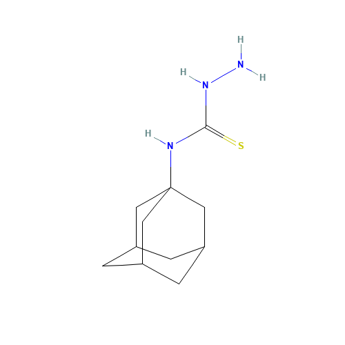 4-(1-Adamantyl)-3-thiosemicarbazide (CAS: 52662-65-4) - Chemical Structure and Molecular Formula 