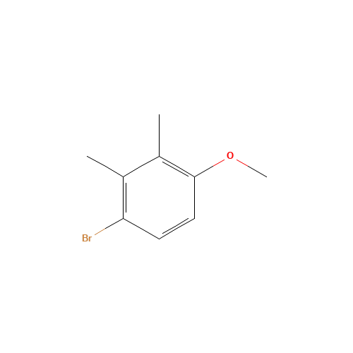 4-Bromo-2,3-dimethylanisole (CAS: 50638-48-7) - Chemical Structure and Molecular Formula 