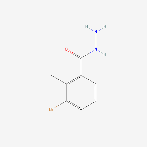3-Bromo-2-methylbenzhydrazide (CAS: 108485-07-0) - Chemical Structure and Molecular Formula 