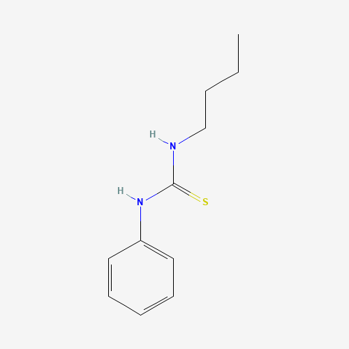 1-Butyl-3-phenyl-2-thiourea (CAS: 6336-01-2) - Chemical Structure and Molecular Formula 