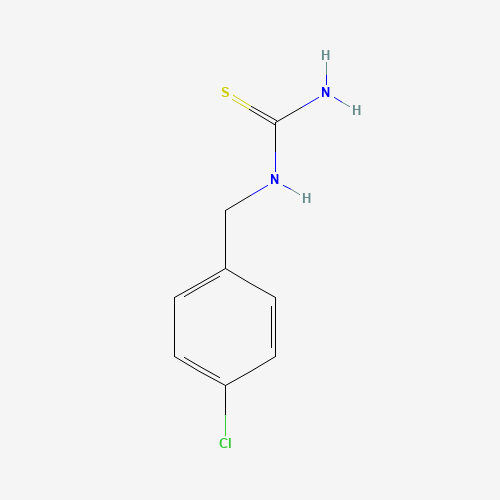 1-(4-Chlorobenzyl)-2-thiourea (CAS: 24827-37-0) - Chemical Structure and Molecular Formula 