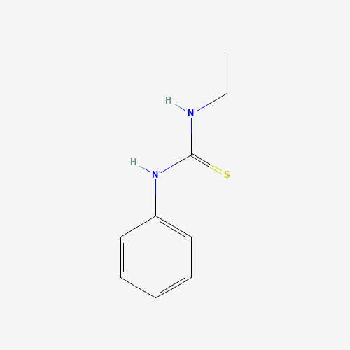 1-Ethyl-3-phenyl-2-thiourea (CAS: 2741-06-2) - Chemical Structure and Molecular Formula 