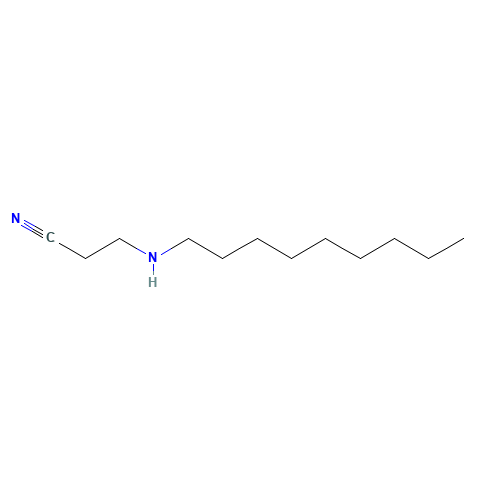3-(Nonylamino)propionitrile (CAS: 91564-96-4) - Chemical Structure and Molecular Formula 
