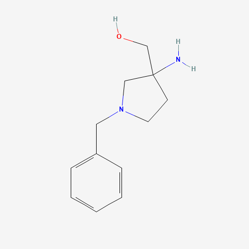 (3-Amino-1-benzylpyrrolidin-3-yl)methanol (CAS: 475469-13-7) - Chemical Structure and Molecular Formula 