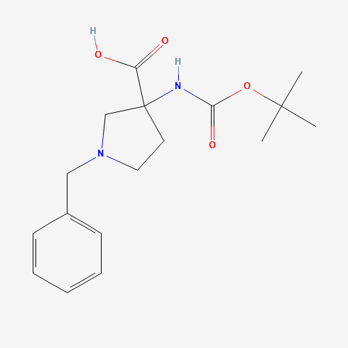 1-Benzyl-3-(tert-butoxycarbonylamino)pyrrolidine-3-carboxylic acid (CAS: 1027511-74-5) - Related Chemical Product