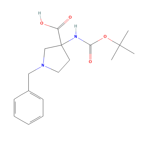 1-Benzyl-3-(tert-butoxycarbonylamino)pyrrolidine-3-carboxylic acid (CAS: 1027511-74-5) - Related Chemical Product