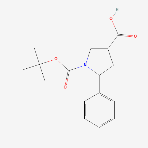 1-tert-Butoxy carbonyl-5-phenyl pyrrolidine-3-carboxylic acid (CAS: 885277-76-9) - Related Chemical Product
