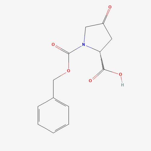 N-Cbz-4-oxo-D-proline (CAS: 147226-04-8) - Chemical Structure and Molecular Formula 